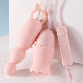 OLO za Napajanje USB Vibracijsko Jajce Jezika Vibratorji Sex Igrače za Ženske Vibrator Bradavico, Lizanje G-Spot Masaža Klitoris Stimulator