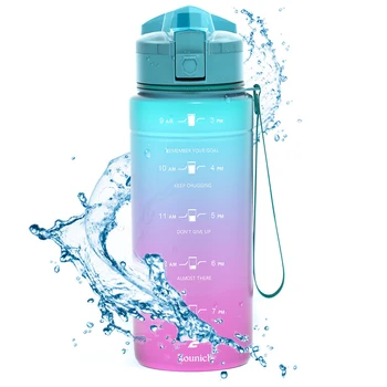ZOUNICH Gradient Steklenice za Vodo Kapacitete Pitne Vode Prenosni Stresalnik Beljakovin Moj Šport Pijača Tritan Steklenico BPA Free Hot