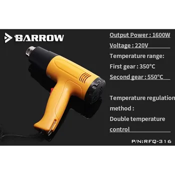 Barrowch PC vodno hlajenje cevi Toplotno pištolo orodje za cevi za ogrevanje orodje Industrijske razred za hladnejše stavbe 1600W RFQ-316