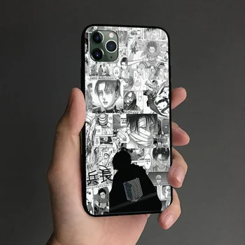 Levi Ackerman Napad na Titan Stekla Mehki Silikonski Primeru Telefon ZA IPhone SE 6s 7 8 Plus X XR XS 11 12 Mini Pro Max Kritje Lupini