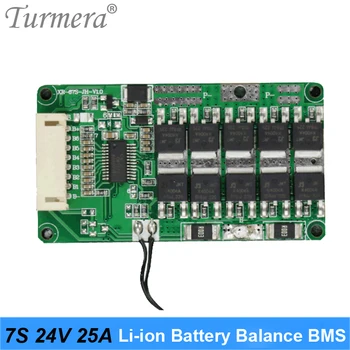 BMS litijeve Baterije NTC Temperaturno Zaščito Odbor 7S 24V 29.4 V 25A z Bilanco za Električno Kolo in E-skuter Uporabo Turmera