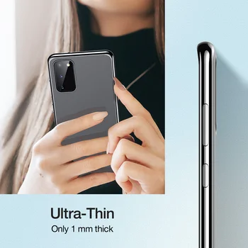 ESR Primeru Telefon za Samsung Galaxy S20 Plus/Ultra Luksuzni Ultra Tanek Celotno Zaščitno Mehko TPU Plating Okvir Kritje za S20