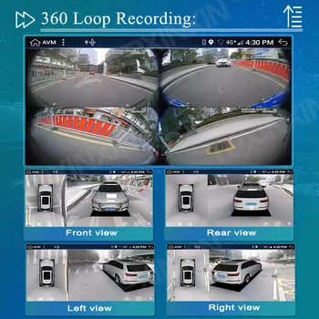 6GB+128GB Za Volvo XC60 2009-2012 360 HD Auto Surround View Camera Avto Multimedijski Predvajalnik, Stereo Radio, GPS Navigacija Panoramsko