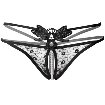 Nove G String Seksi žensko spodnje perilo metulj vezenje pregleden seksi hlačke, Tangice ženske čipke skušnjavi, nizko-pas hlačnic