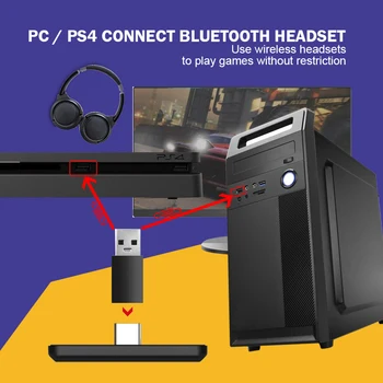 Brezžični USB/Tip-C Bluetooth5.0 Adapter Za Nintendo Preklop Avdio Sprejemnik Oddajnik Za PS4/PC in Konzole Prenosni Pretvornik
