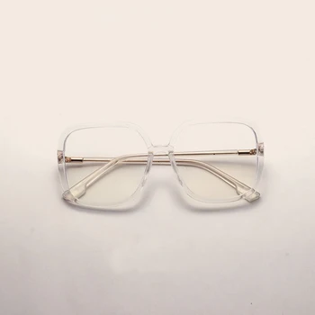Modra svetloba očal okvir računalniške očala, očala Velik Kvadrat pregleden ženska ženska očala okvir 2019 Optičnih slik