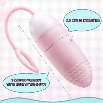 Mini Sex Igrače Vibrator Z Brezžičnim Daljinskim Vibracijsko Jajce Preskakovanje Vagina Massor Plug Masturbacija WomenErotic Poceni Izdelki