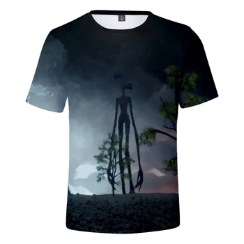 2021Hot Prodaje Sirene Vodja 3D Natisnjeni T-Shirt Unisex Modna Vzročno Harajuku Krog vratu Kratek Rokav Ulične Oversize Vrh