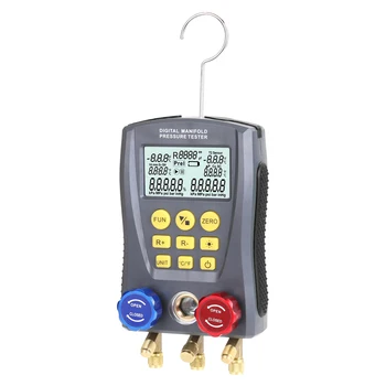 Merilnik tlaka merilcem Tlaka Hlajenje Digitalni Vakuumski Tlak Kolektorja Tester Meter HVAC Temperatura Tester