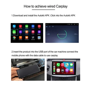Brezžični Apple Carplay Ključ /Android Auto Carplay Smart Link USB Dongle Adapterja za Navigacijo Media Player Mirrorlink /IOS 14