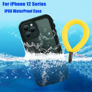 Redpepper Celoti Zaprti Podvodno Ohišje Za iPhone Apple 12 Pro Max Vodotesno ohišje Shockproof Potapljanje Kritje za iPhone Mini 12