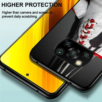 Močno Boksarske Rokavice za Xiaomi Poco M3 M2 X3 NFC X2 C3 F2 F1 CC9E CC9 Mi Mix 3 A3 A2 A1 Pro Lite Black Primeru Telefon