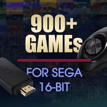 PODATKI ŽABA 16-bitni MD Brezžični Konzola Za Sega Genesis Igra Stick HDMI je združljiv 900+Igra Za Sega Genesis Mini/Mega Drive