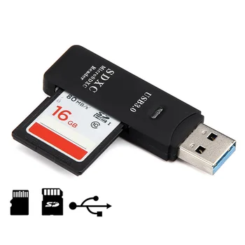 Card Reader USB 3.0 SD/Micro SD TF Smart Memory Card Adapter za Prenosnik dodatki USB 3.0 Tip C Cardreader SD Card Reader