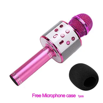WS858 Prenosni Bluetooth, združljiva Karaoke Brezžični Mikrofon Profesionalni Zvočniki Doma KTVHandheld Mikrofon Brezplačno Mikrofon