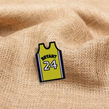 2020 Žalostni Smrti Značko Kobe-Bryant # 24 Los Angeles-Lakers Letnik Jersey Emajl Pin