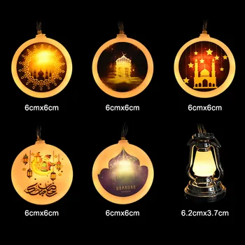 10Leds Ramadana Dekoracijo Niz LED Luči Eid Mubarak Islamskih Islamski Festival Dekoracije Doma Ramadana Kareem Ornament