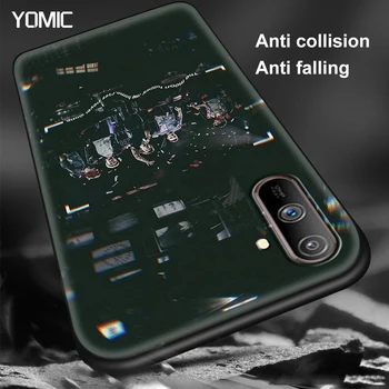 Yomic Black Capa za Realme C3 6 5 7 XT X50 C21 C11 7i C15 X7 Pro V15 5G Eno Smer TPU Mehko Mobilni Mobilni Telefon Primeru 1D Pokrov