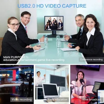 HDMI Zajemanje HDMI USB 2.0 Full HD 1080P Video v Živo Zajem Igre Zajem Snemanje Polje Igre Capture Card Grabežljivac .