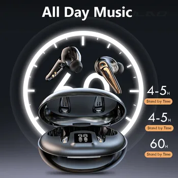 FLUXMOB A5 TWS 5.0 Brezžične Slušalke LED Zaslon Bluetooth Slušalke Bas Stereo Šport, Glasba Nepremočljiva Čepkov Z Slušalke