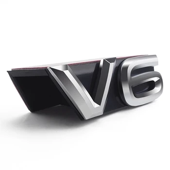 Auto Izdelki Emblem V6 Žar Nalepke za -VW TERAMONT PHIDEON ARTEON MAGOTAN PASSAT TOUAREG TIGUANL VW V6 Nalepka