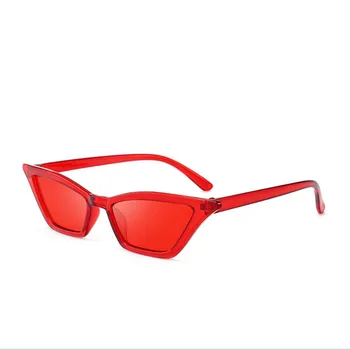 UV400Sunglasses Modni Trend sončna Očala Moških in Žensk Retro Majhen Okvir Pisane Pregledno Mačka Oči Pisane Jelly Barve