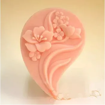 Silikonski Milo Plesni Torto Dekoracijo Plesni Ročno izdelana Mila Plesni Aromo Kamnitih Kalupov za Valentinovo Cvet Poročno Dekoracijo PRZY 001