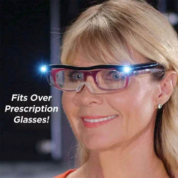 Magnetni Led Luči Očala Presbyopia Branje Steklo 160% Povečevalna Bralna Očala LED Očala Svetlobna Nočno Vizijo Očala