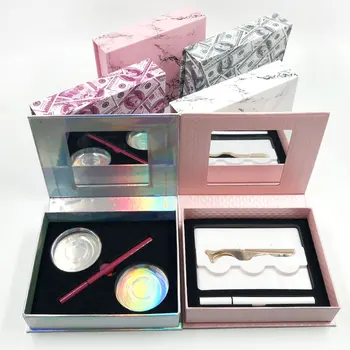 NOVO 1box Magnetni Eyeashes 3d oči, trepalnice, umetne trepalnice podaljšanje trepalnic naravno embalažo polje Darilo škatle za Shranjevanje Primerih Ličila