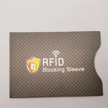 5pcs Zgosti Premazani Papir Imetnik Kreditne Kartice RFID Blokiranje Rokav Proti Kraji Zaščitnik Banka Pokrov Kartice Aluminijasto Folijo ID Primeru